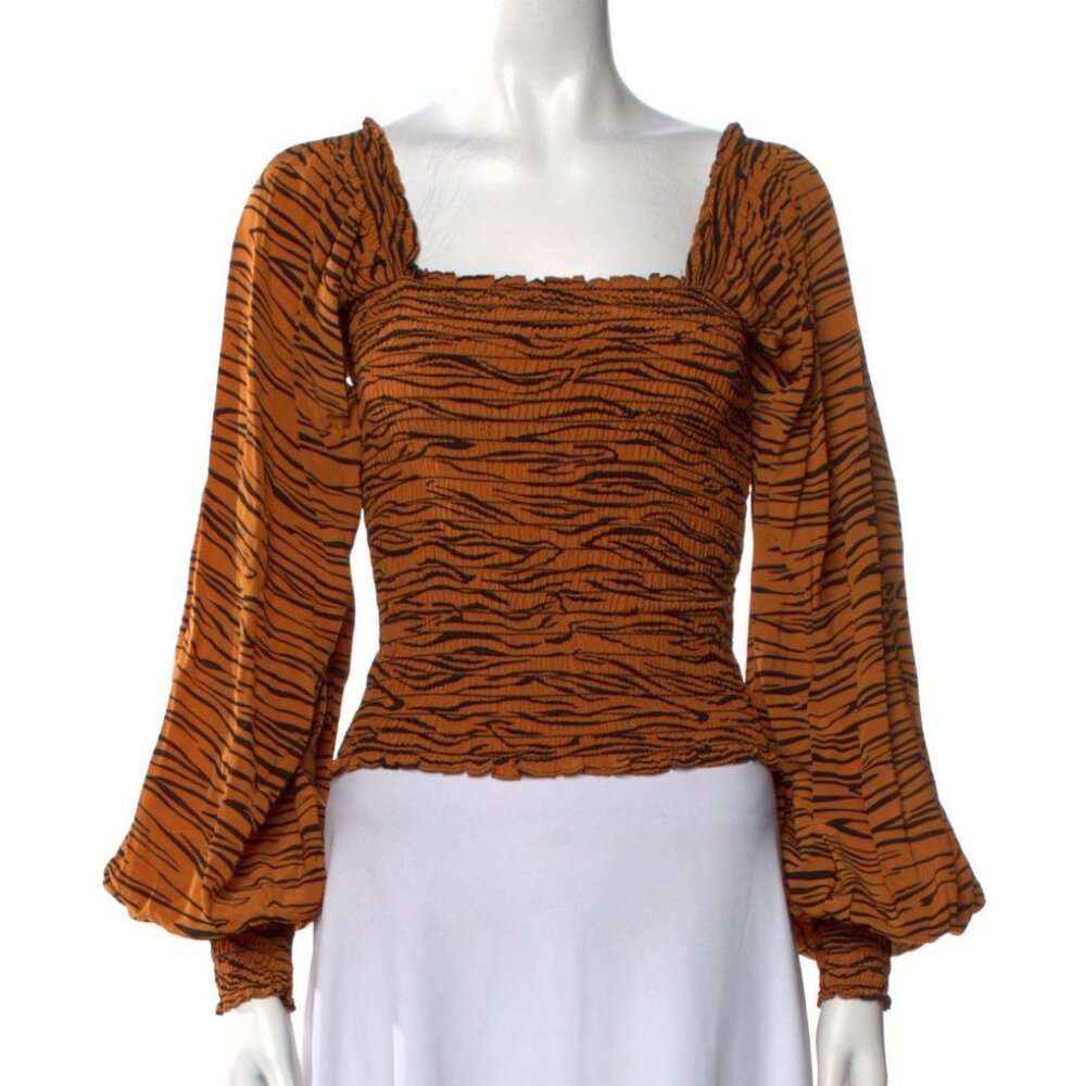 La Ligne animal print blouse